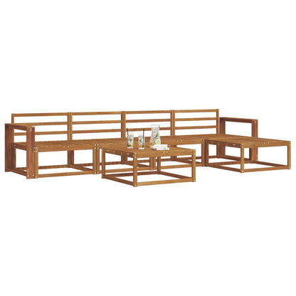 vidaXL Outdoor Sofa Set 6 pcs Natural Solid Acacia Wood