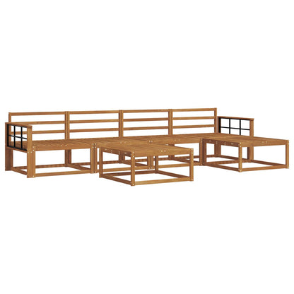 vidaXL Outdoor Sofa Set 6 pcs Natural Solid Acacia Wood