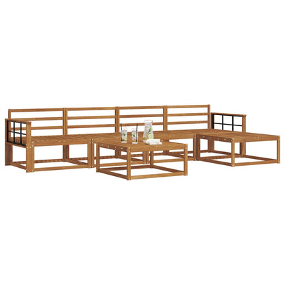 vidaXL Outdoor Sofa Set 6 pcs Natural Solid Acacia Wood