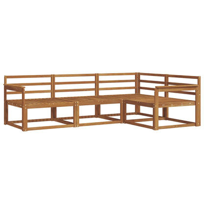 vidaXL Outdoor Sofa Set 4 pcs Natural Solid Acacia Wood