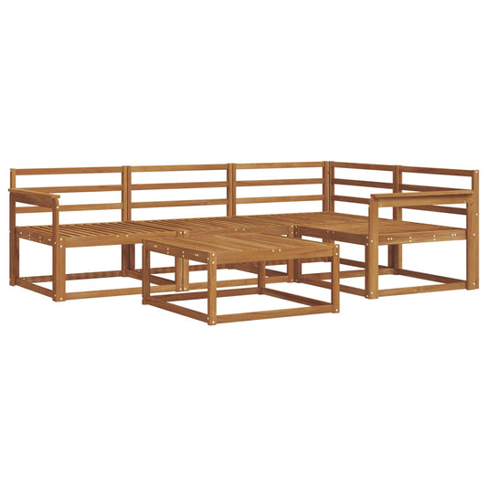 vidaXL Outdoor Sofa Set 5 pcs Natural Solid Acacia Wood