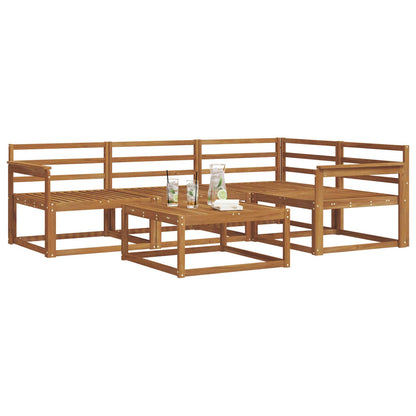 vidaXL Outdoor Sofa Set 5 pcs Natural Solid Acacia Wood