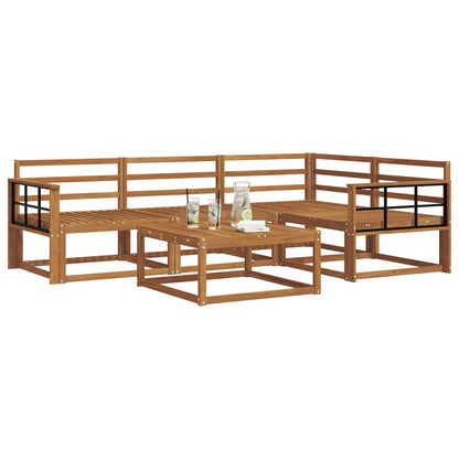 vidaXL Outdoor Sofa Set 5 pcs Natural Solid Acacia Wood