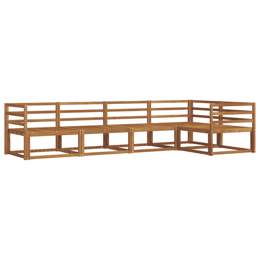 vidaXL Outdoor Sofa Set 5 pcs Natural Solid Acacia Wood