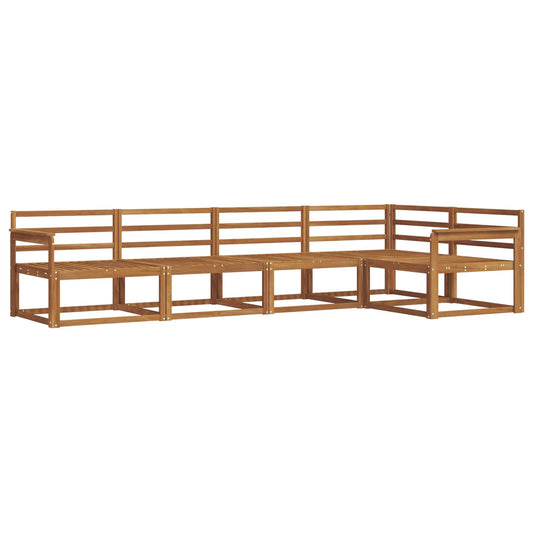 vidaXL Outdoor Sofa Set 5 pcs Natural Solid Acacia Wood