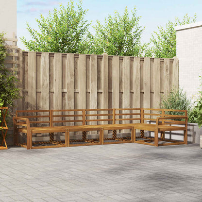 vidaXL Outdoor Sofa Set 5 pcs Natural Solid Acacia Wood