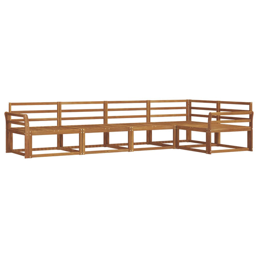 vidaXL Outdoor Sofa Set 5 pcs Natural Solid Acacia Wood