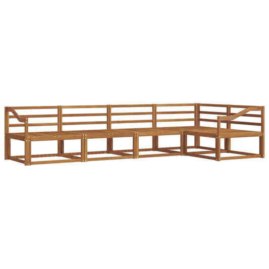 vidaXL Outdoor Sofa Set 5 pcs Natural Solid Acacia Wood