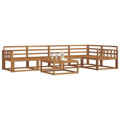 vidaXL Outdoor Sofa Set 6 pcs Natural Solid Acacia Wood