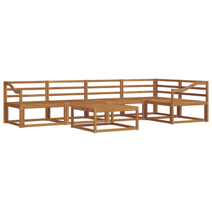 vidaXL Outdoor Sofa Set 6 pcs Natural Solid Acacia Wood