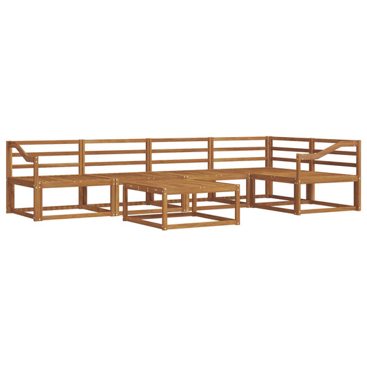 vidaXL Outdoor Sofa Set 6 pcs Natural Solid Acacia Wood