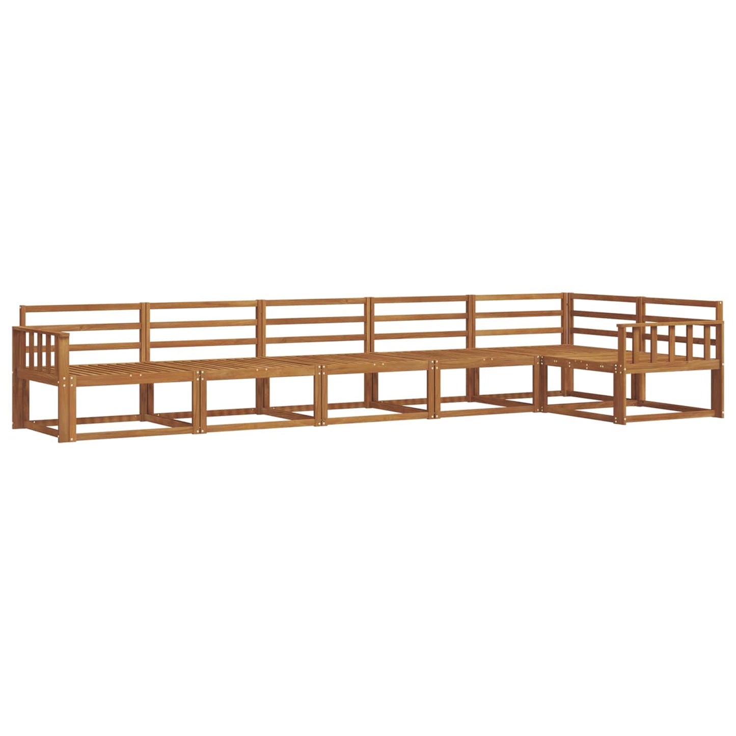 vidaXL Outdoor Sofa Set 6 pcs Natural Solid Acacia Wood