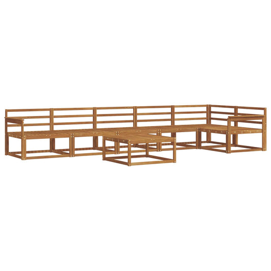 vidaXL Outdoor Sofa Set 7 pcs Natural Solid Acacia Wood