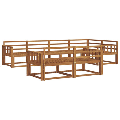 vidaXL Outdoor Sofa Set 7 pcs Natural Solid Acacia Wood