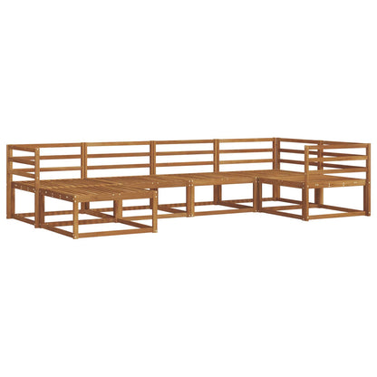 vidaXL Outdoor Sofa Set 6 pcs Natural Solid Acacia Wood