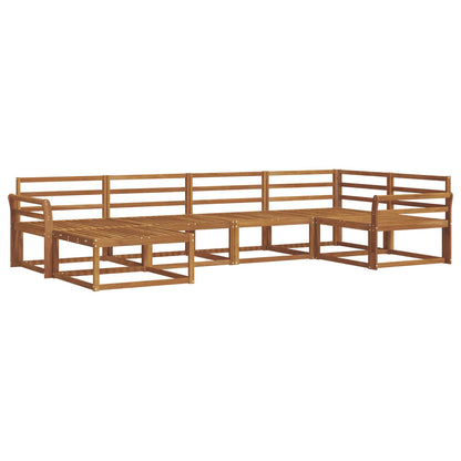 vidaXL Outdoor Sofa Set 6 pcs Natural Solid Acacia Wood