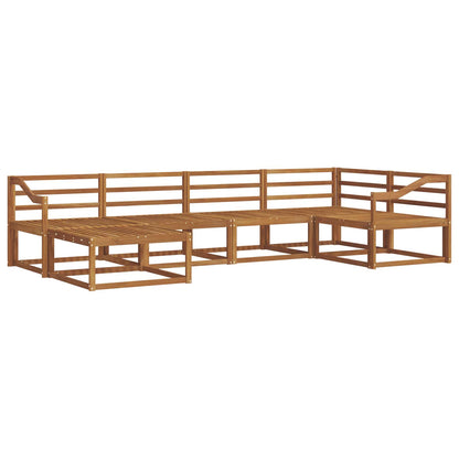 vidaXL Outdoor Sofa Set 6 pcs Natural Solid Acacia Wood
