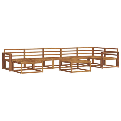 vidaXL Outdoor Sofa Set 8 pcs Natural Solid Acacia Wood