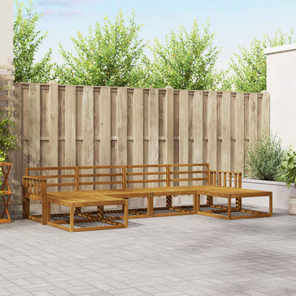 vidaXL Outdoor Sofa Set 6 pcs Natural Solid Acacia Wood