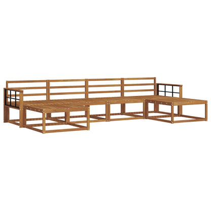 vidaXL Outdoor Sofa Set 6 pcs Natural Solid Acacia Wood