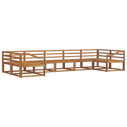 vidaXL Outdoor Sofa Set 7 pcs Natural Solid Acacia Wood