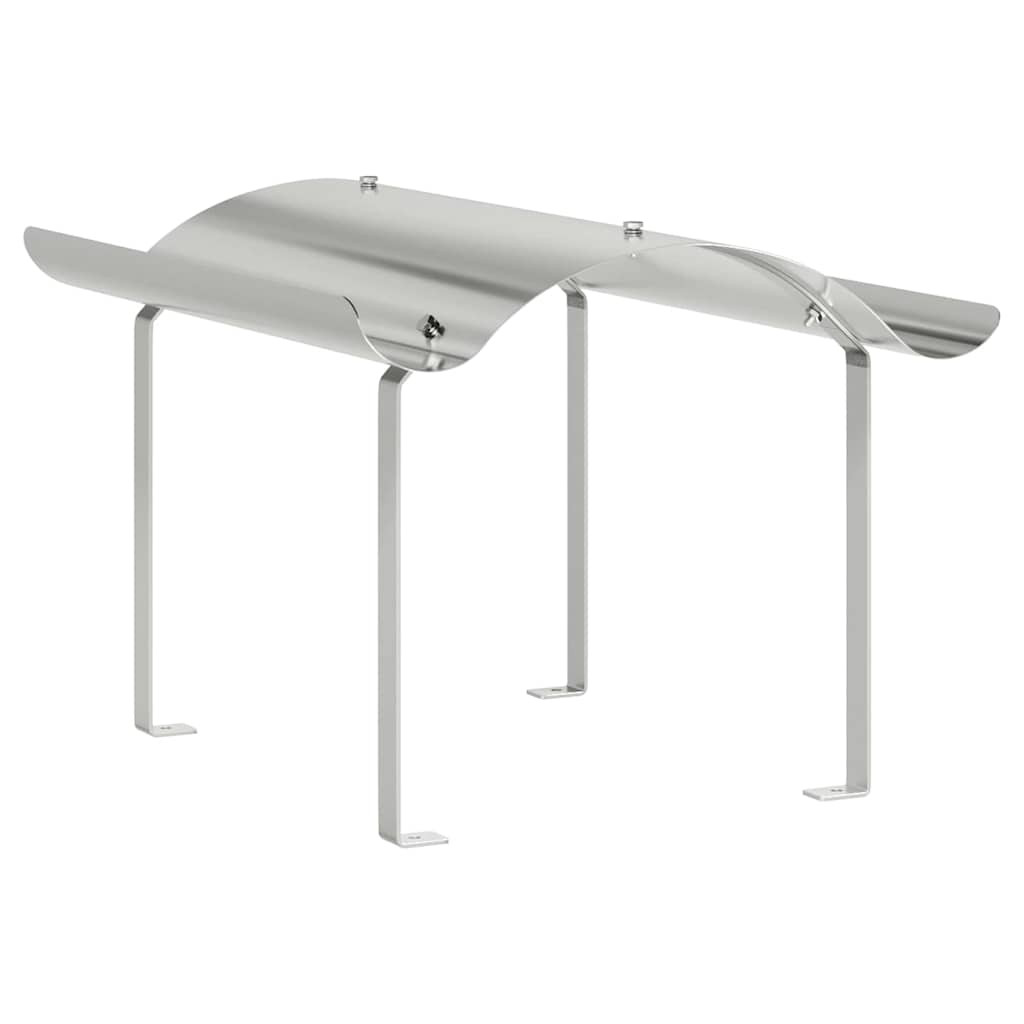 vidaXL Chimney Cowl Silver 59.5 x 50 x 36.5 cm Stainless Steel