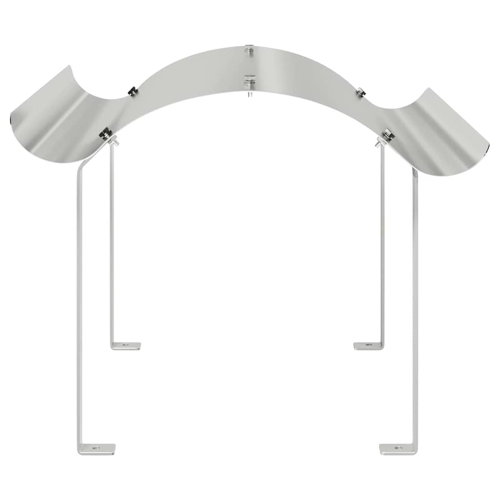 vidaXL Chimney Cowl Silver 59.5 x 50 x 36.5 cm Stainless Steel