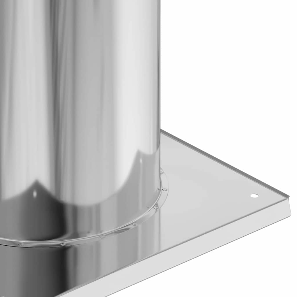 vidaXL Chimney Head Extension Silver 24 x 24 x 50 cm Stainless Steel