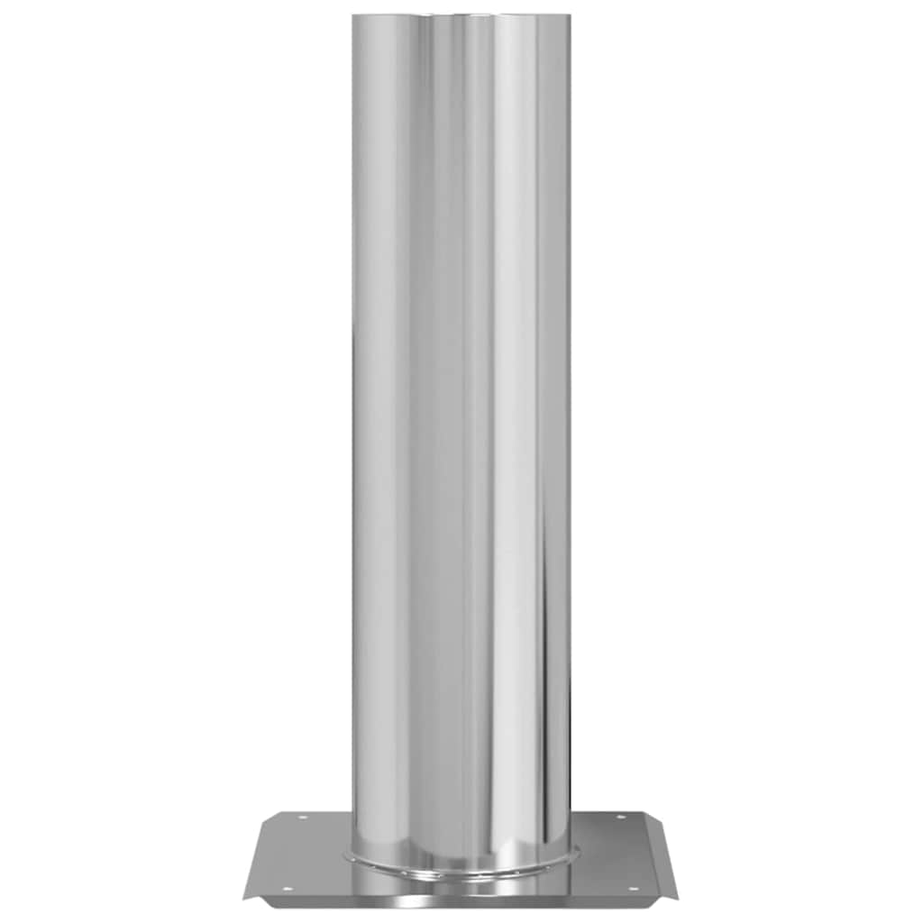 vidaXL Chimney Head Extension Silver 24 x 24 x 50 cm Stainless Steel