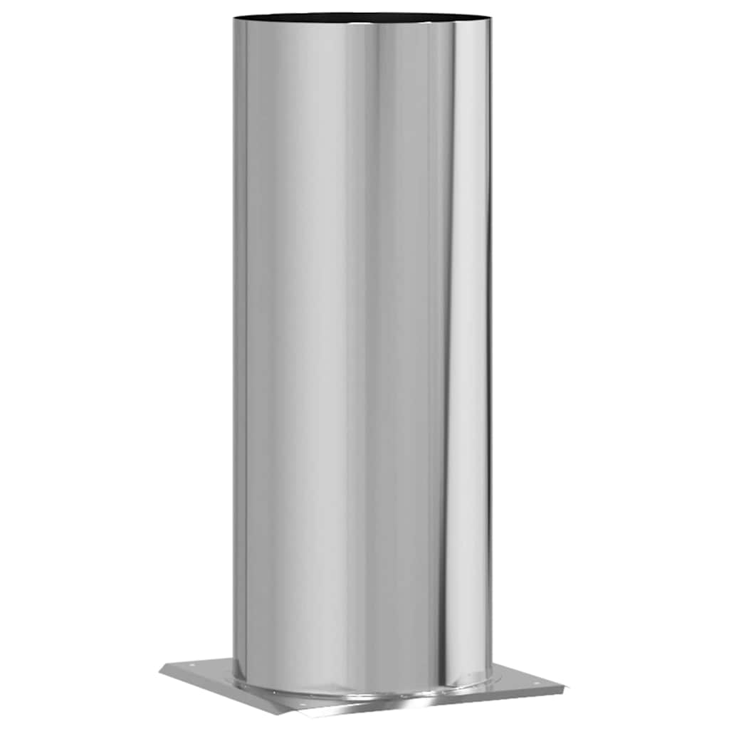 vidaXL Chimney Head Extension Silver 25 x 25 x 50 cm Stainless Steel