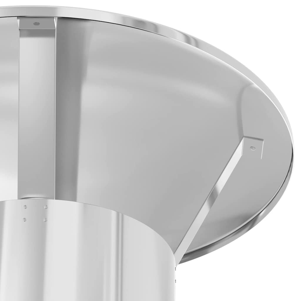 vidaXL Chimney Extension Silver 35 x 35 x 65 cm Stainless Steel