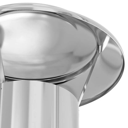 vidaXL Chimney Extension Silver 25 x 25 x 132 cm Stainless steel