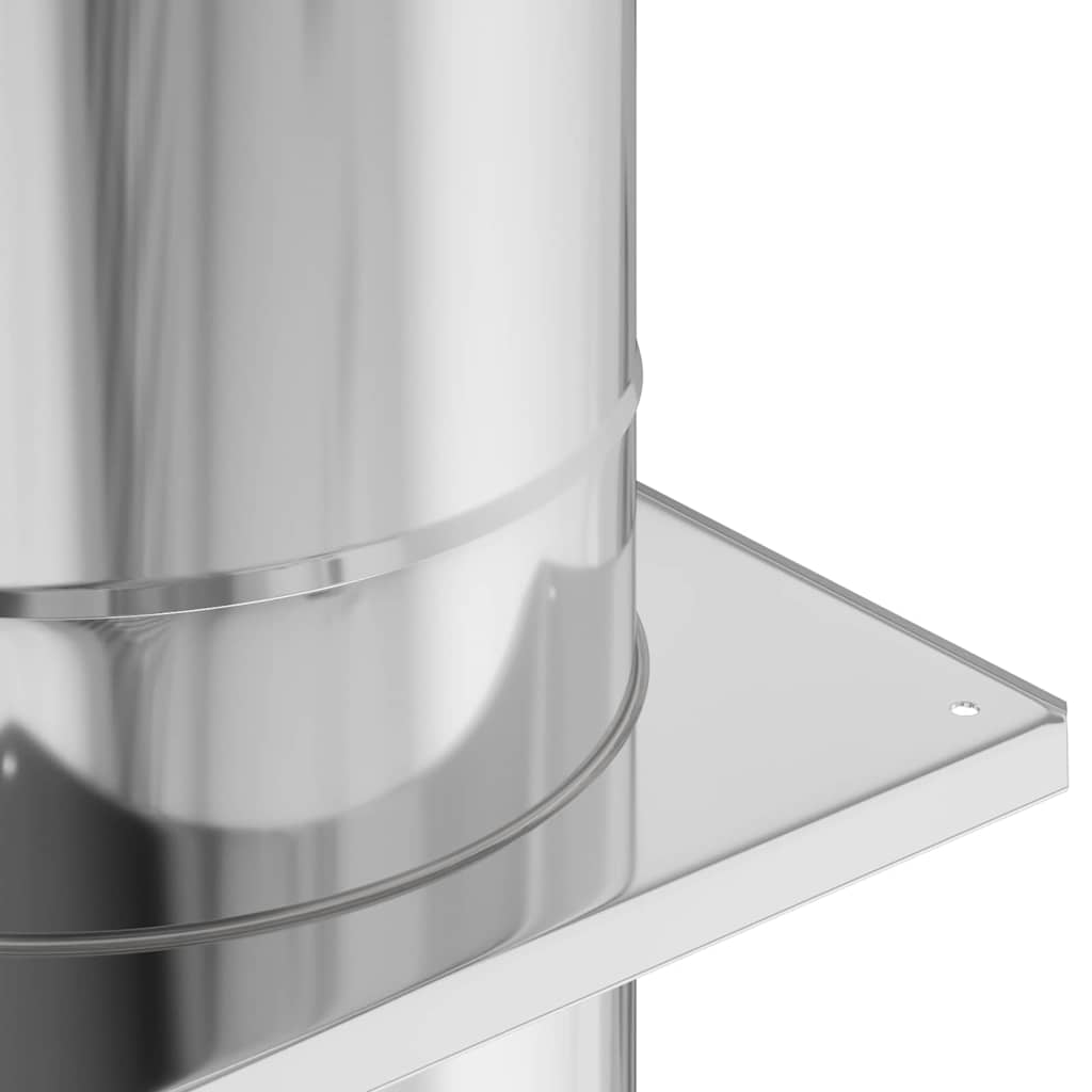 vidaXL Chimney Extension Silver 35 x 35 x 132 cm Stainless steel