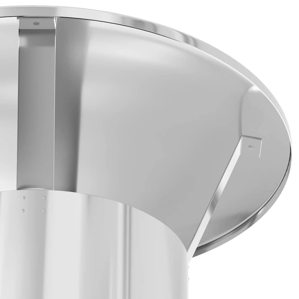 vidaXL Chimney Extension Silver 35 x 35 x 132 cm Stainless steel