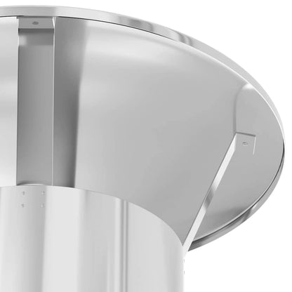 vidaXL Chimney Extension Silver 35 x 35 x 132 cm Stainless steel