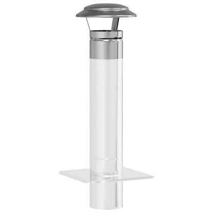 vidaXL Rain Cover Chimney Silver 20 x 20 x 18 cm Stainless Steel