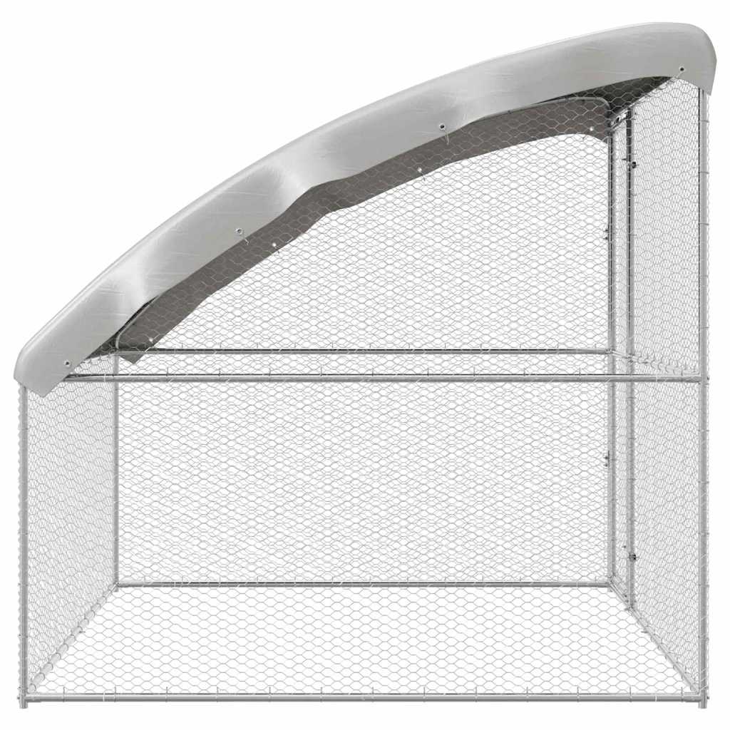 vidaXL Chicken Cage Silver 2 x 2 x 2 m Galvanised Steel