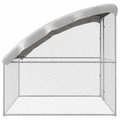 vidaXL Chicken Cage Silver 2 x 2 x 2 m Galvanised Steel