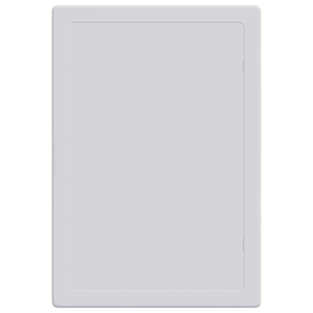 vidaXL Access Panels 2 pcs White 15 x 23 cm ABS Plastic