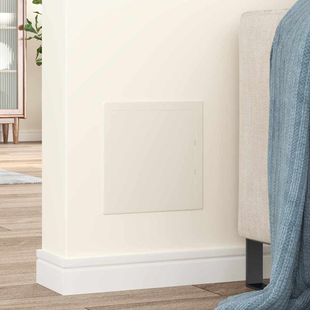 vidaXL Access Panels 2 pcs White 20 x 20 cm ABS Plastic
