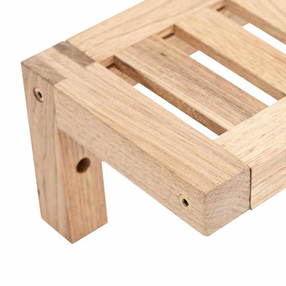 vidaXL Wall Hanging Rack Natural 62 x 10 x 12.5 cm Solid Walnut Wood