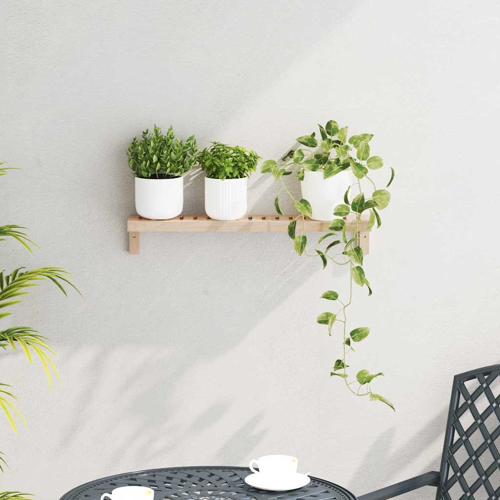 vidaXL Wall Hanging Rack Natural 62 x 10 x 12.5 cm Solid Walnut Wood