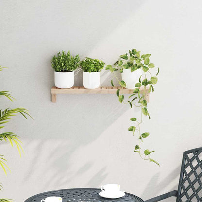 vidaXL Wall Hanging Rack Natural 62 x 10 x 12.5 cm Solid Walnut Wood