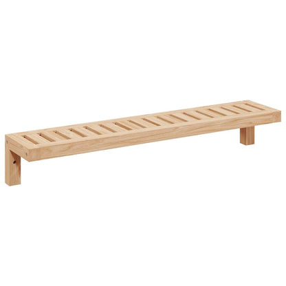 vidaXL Wall Hanging Rack Natural 62 x 10 x 12.5 cm Solid Walnut Wood