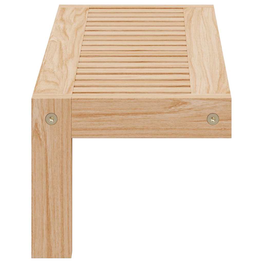 vidaXL Wall Hanging Rack Natural 62 x 10 x 12.5 cm Solid Walnut Wood