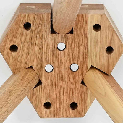 vidaXL Coffee Table 3 pcs Brown Solid Walnut Wood