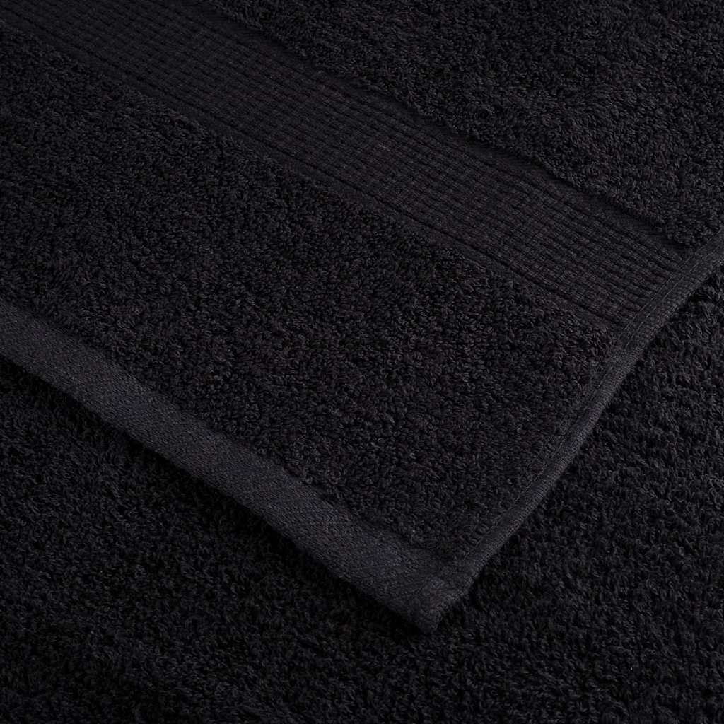 vidaXL Guest Towel SOLUND 25 pcs Black 70 x 140 cm 550 gsm