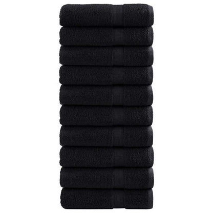 vidaXL Guest Towel SOLUND 25 pcs Black 100 x 150 cm 550 gsm