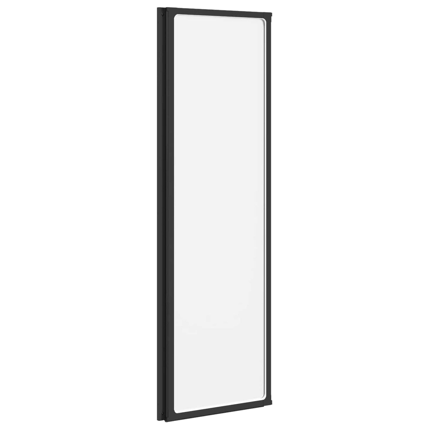 vidaXL Shower Screen Folding Black 132 x 2 x 140 cm Aluminium and PP