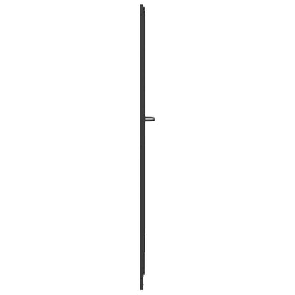 vidaXL Shower Screen Folding Black 168 x 140 cm Aluminium